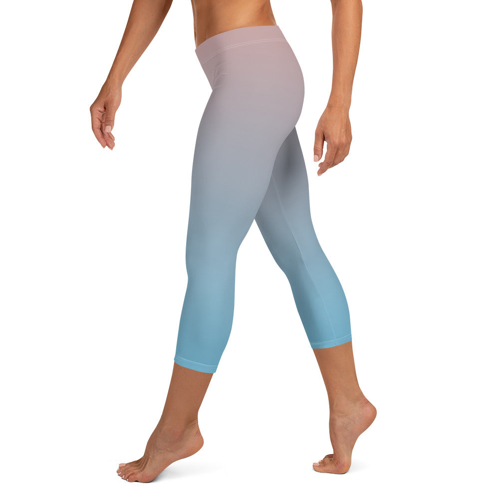 Rose Water FLAKOUT Sport Women's Capri Leggings - FLAKOUT