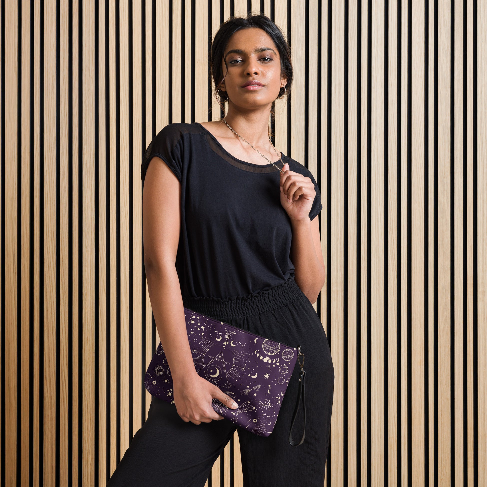 Cosmic Constellations Leather Crossbody Bag - FLAKOUT