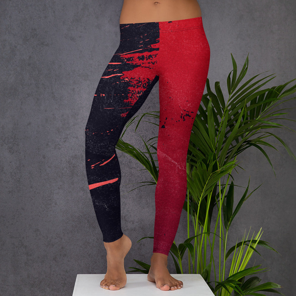 Leggings Red Black Crush - FLAKOUT