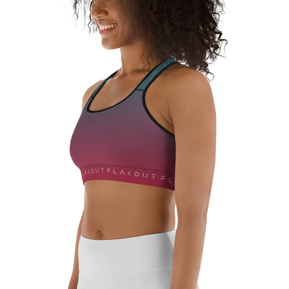 Electric Collision Women's Sports Performance Bra - FLAKOUT