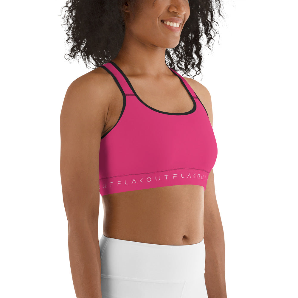 Pink Delight Women's Sports Performance Bra - FLAKOUT