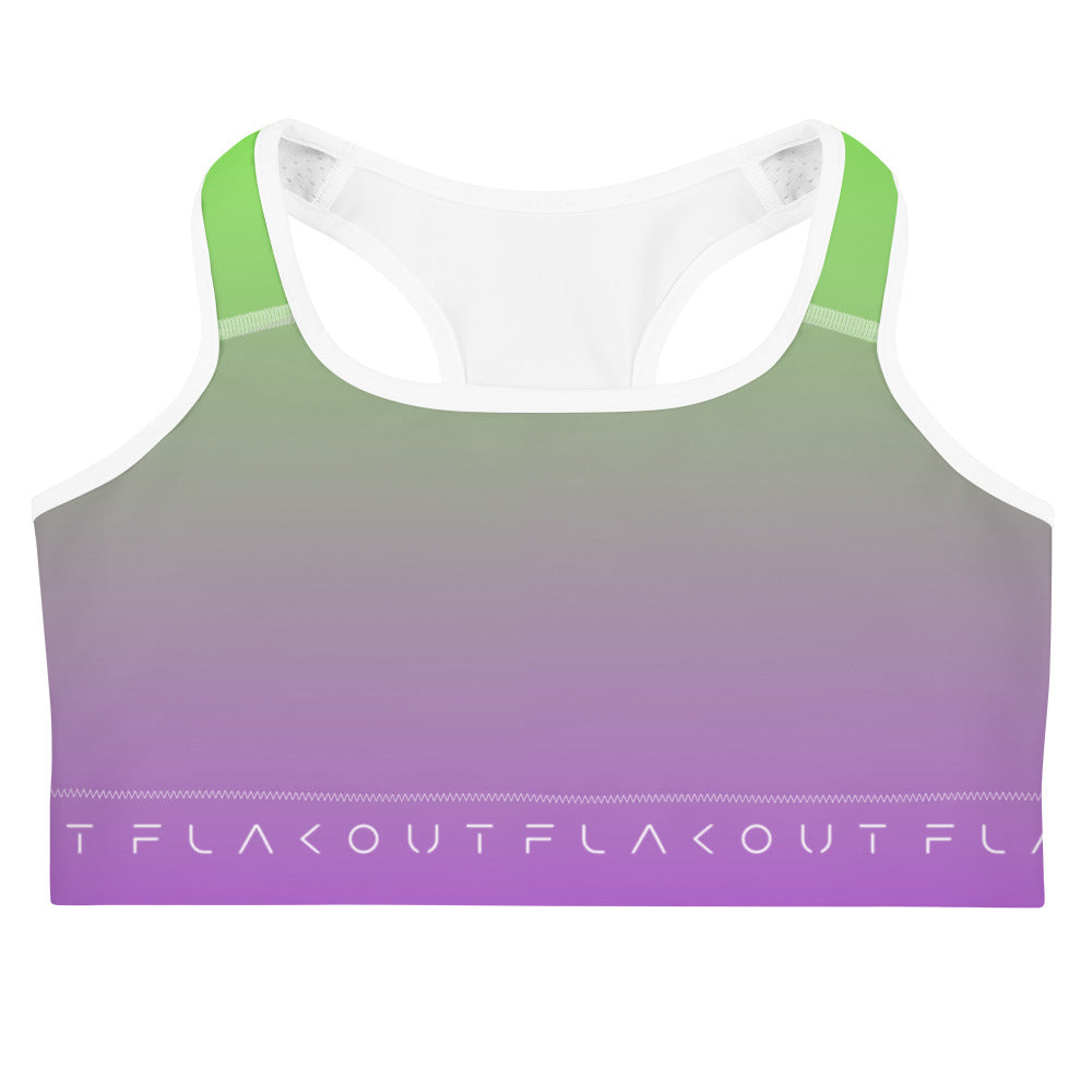 Lime Zest Women's Sports Performance Bra - FLAKOUT