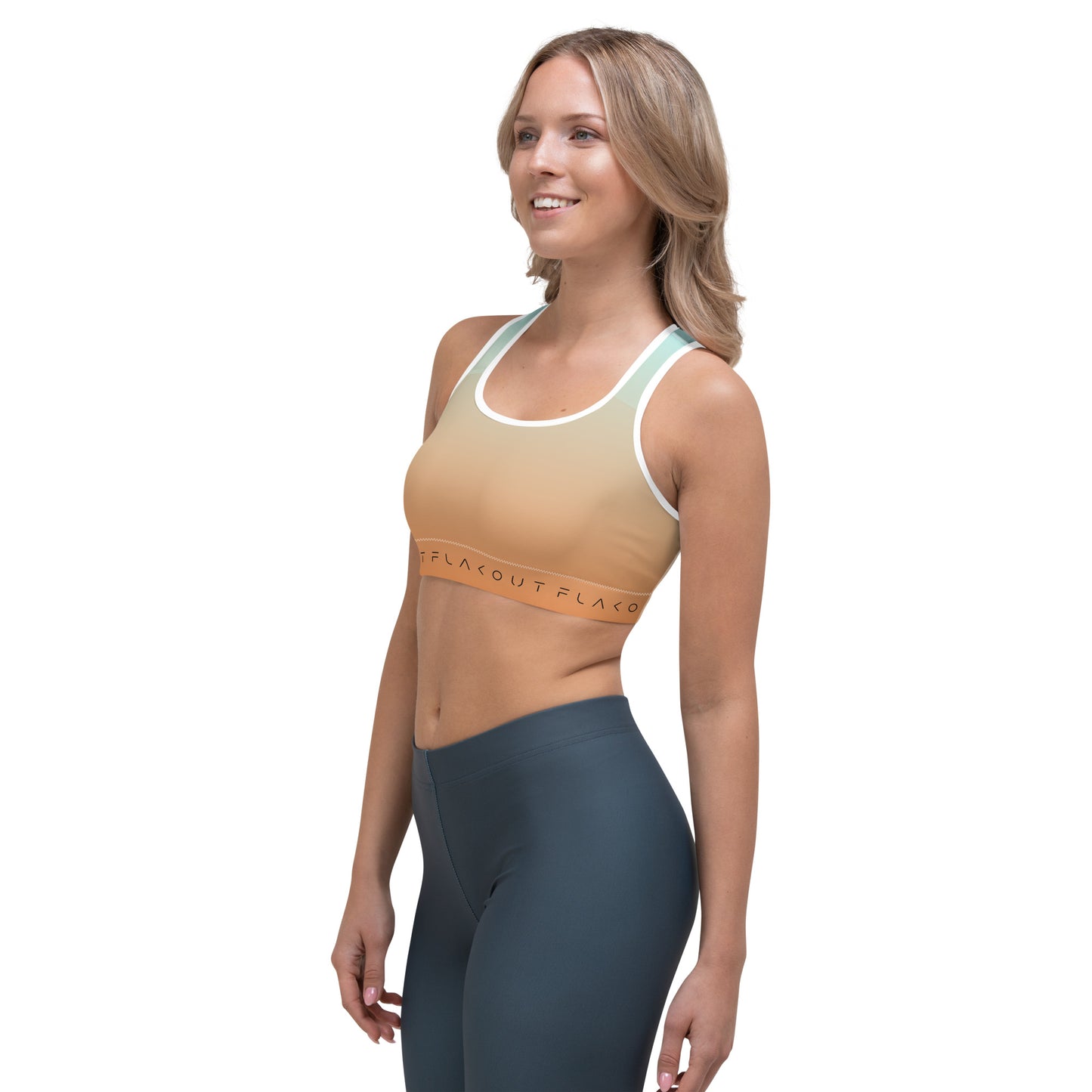 Topaz Sky Women's Sports Performance Bra - FLAKOUT