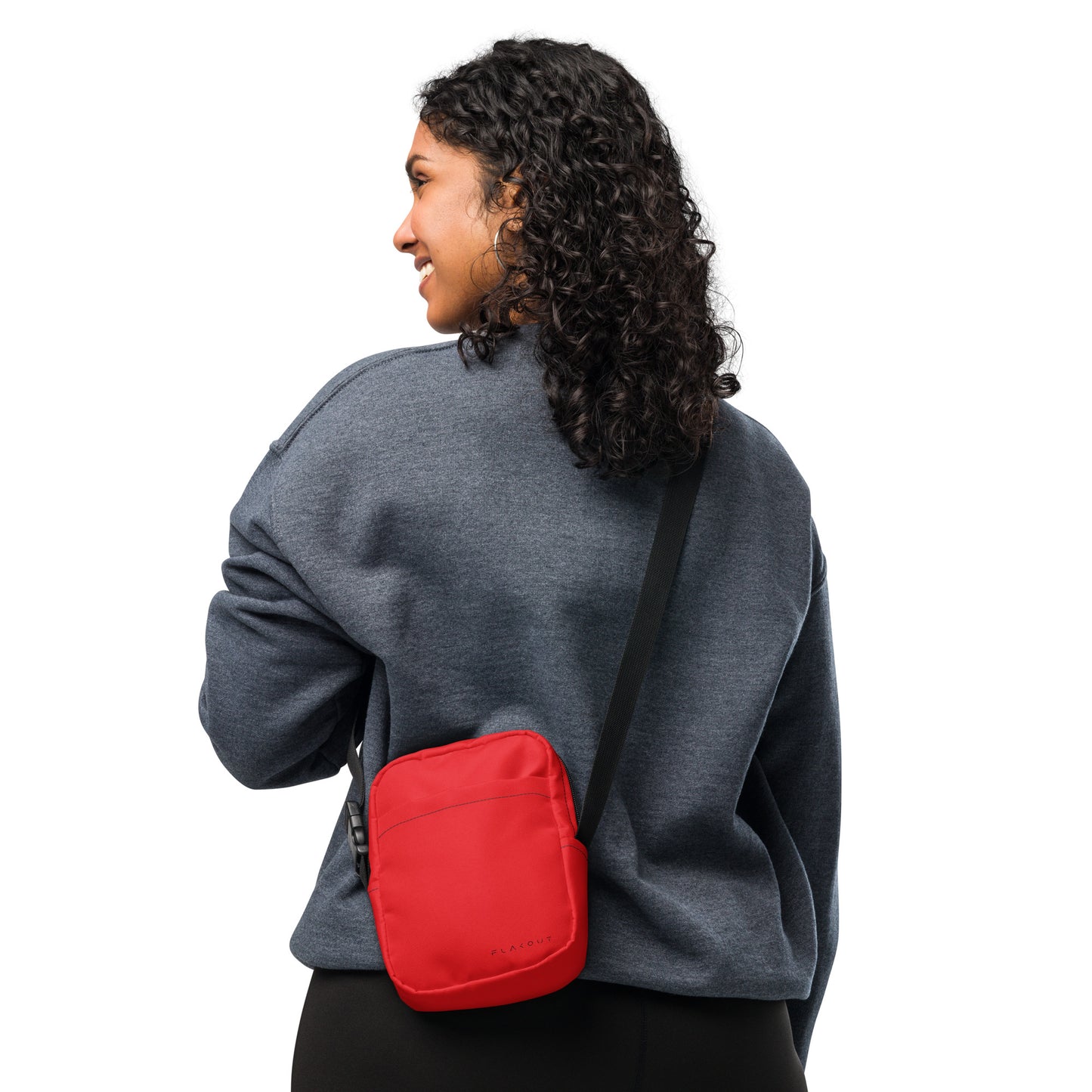 Unisex Water-resistant Crossbody Bag - Red - FLAKOUT