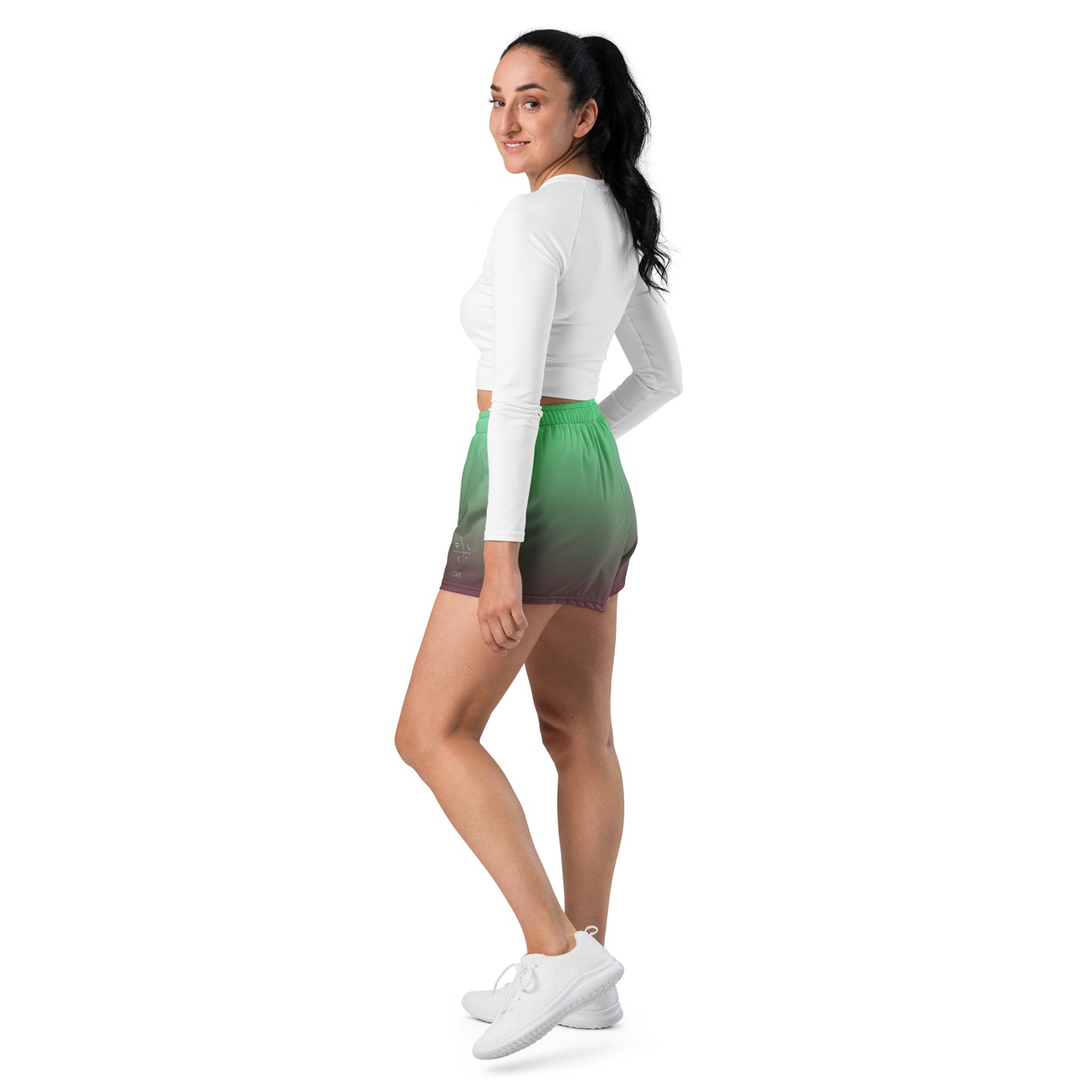 FLAKOUT Sport Midnight Blossom Women’s Recycled Athletic Shorts - FLAKOUT