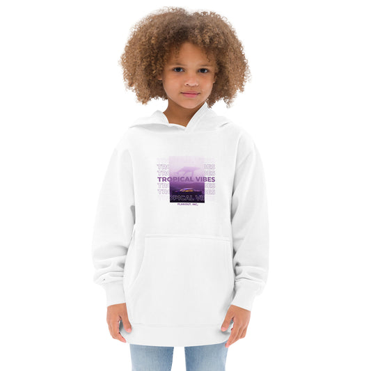 Tropical Vibes Odyssey Kid's Fleece Hoodie - FLAKOUT