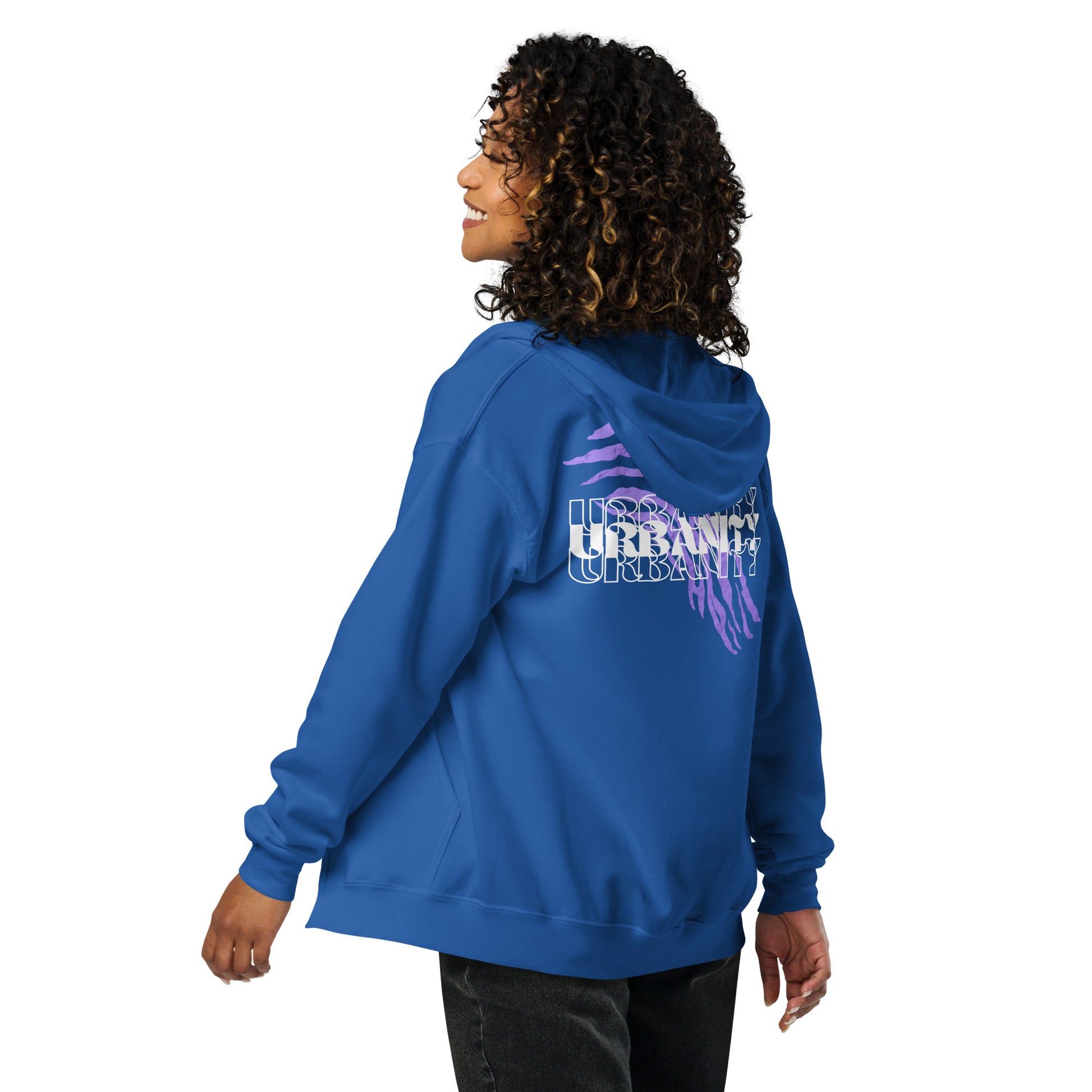 Streetwise Urbanity Heavy Harmony Fusion Zip Hoodie - Royal - FLAKOUT