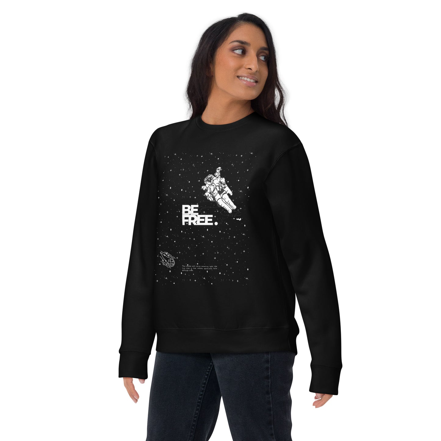 Be Free On Outer Orbit Sweatshirt - FLAKOUT