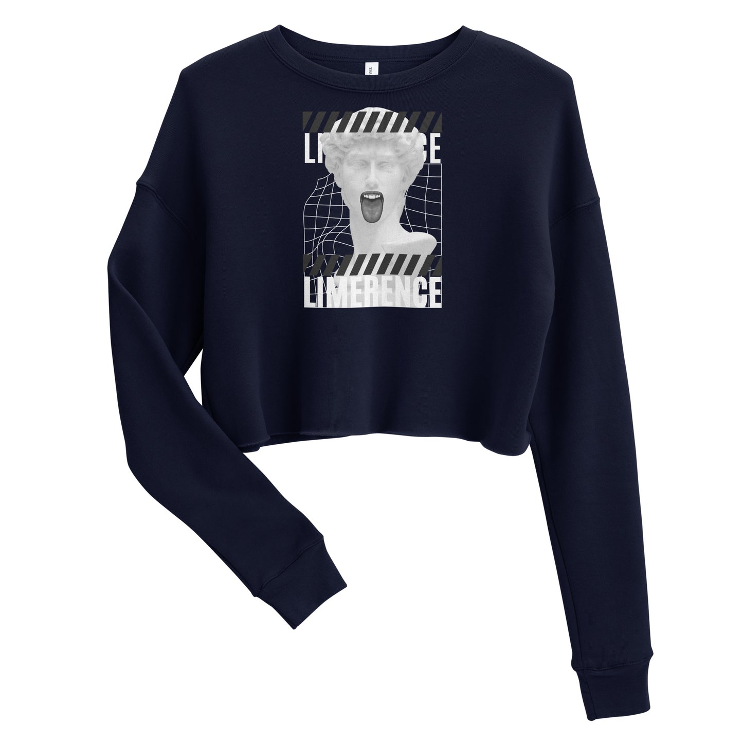 Limerence Women's Crop Sweatshirt - Navy - FLAKOUT