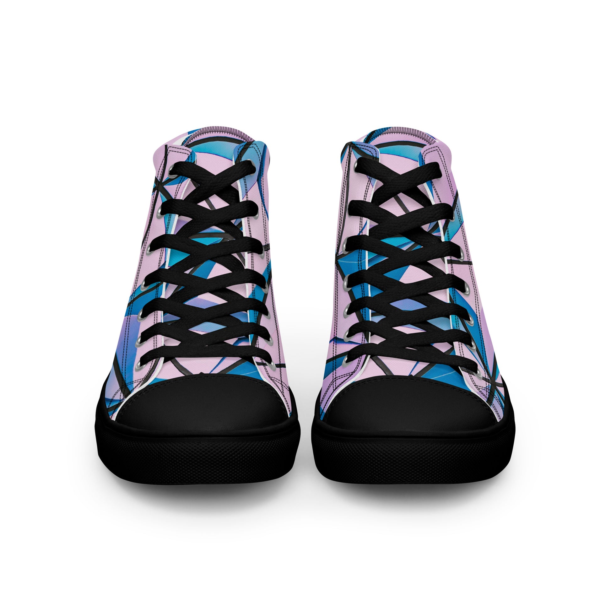 Lineage Of Angles Women's High Top Canvas Shoes - FLAKOUT