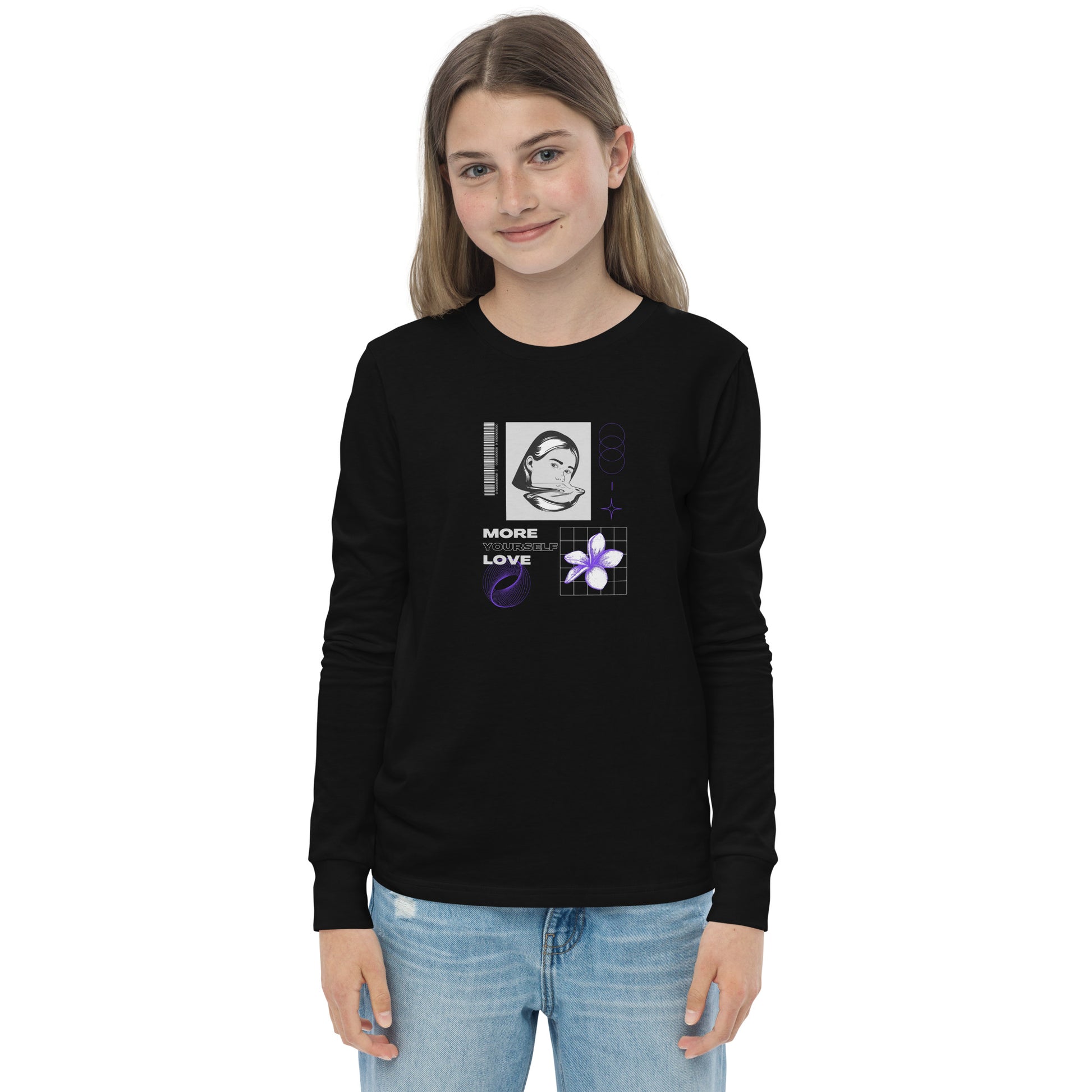 Nurture Yourself Love Yourself More Kid's Long Sleeve Shirt - FLAKOUT