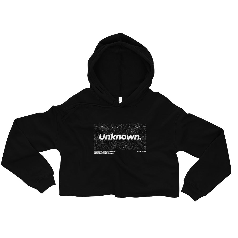 Veil Of The Unknown. Women's Crop Hoodie - FLAKOUT