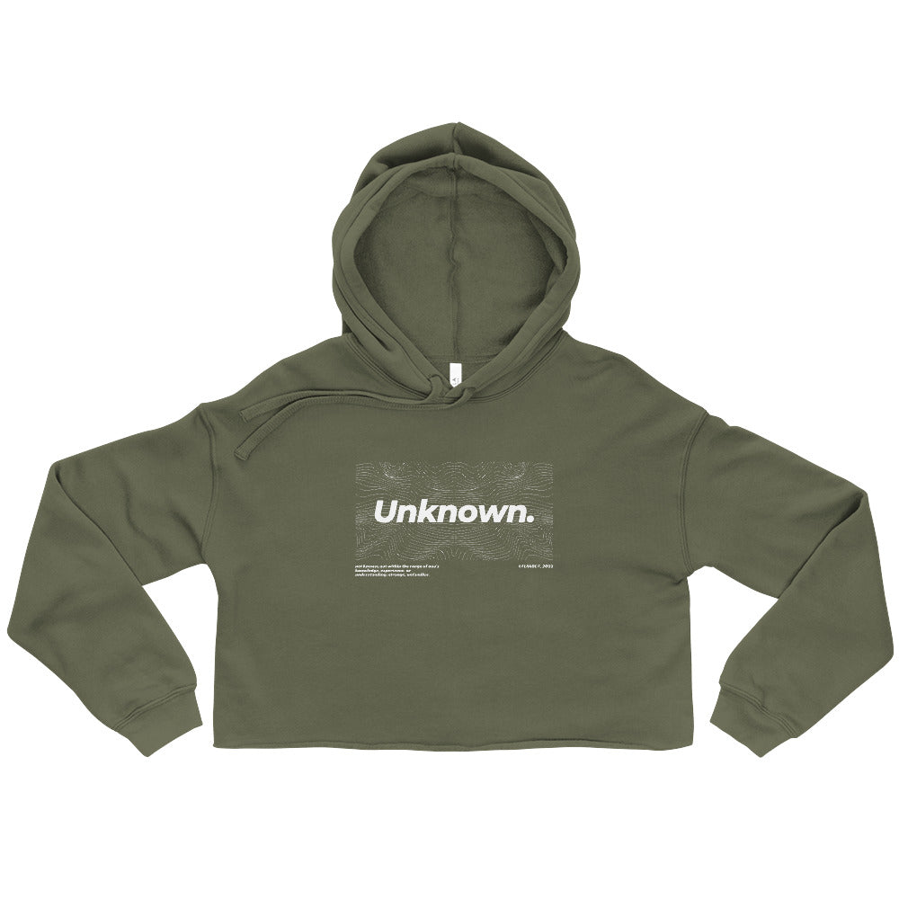 Veil Of The Unknown. Women's Crop Hoodie - FLAKOUT