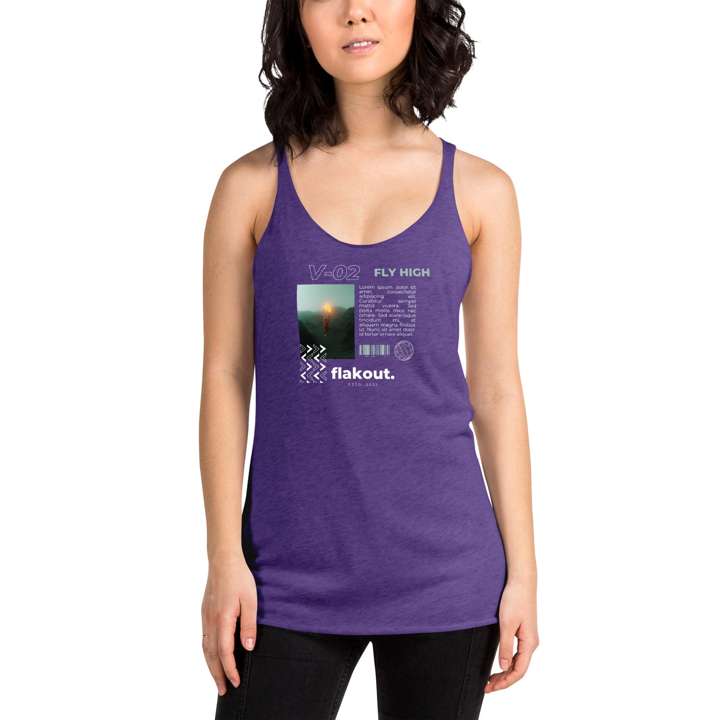 Fly High Voyager Women's Racerback Tank - FLAKOUT